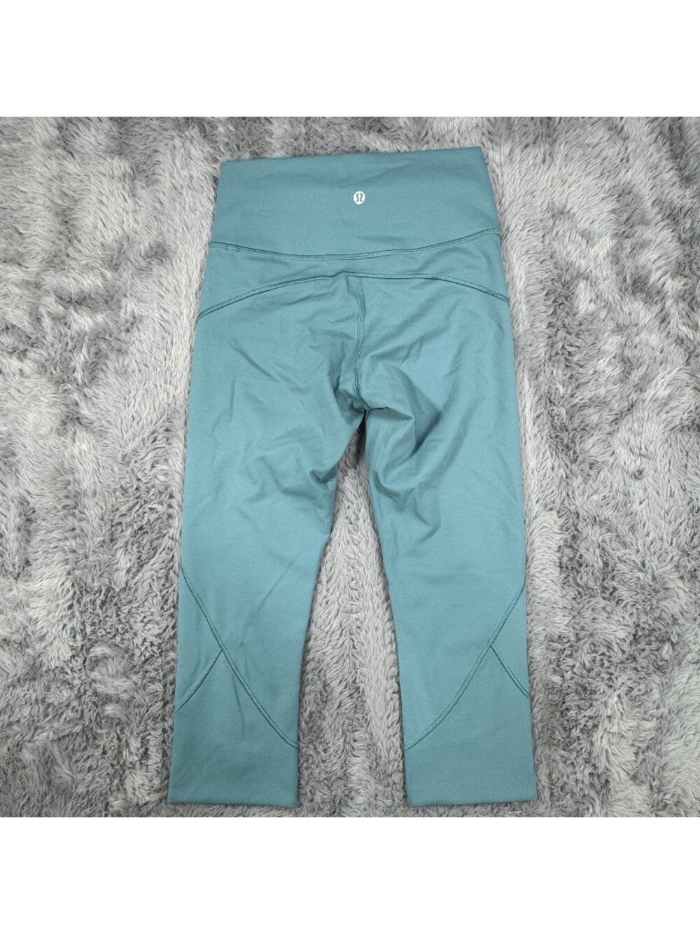 NEW Lululemon Fast and Free Crop II 19" Blue Athletic Running Leggings Sz 6